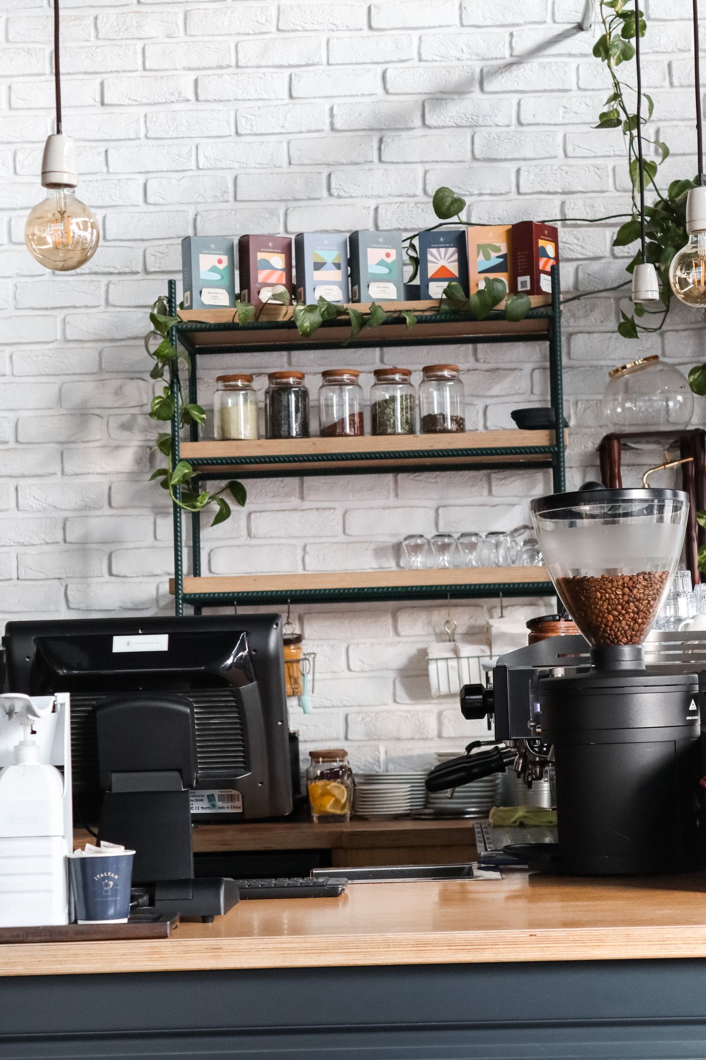 Comptoir de café, secteur horeca